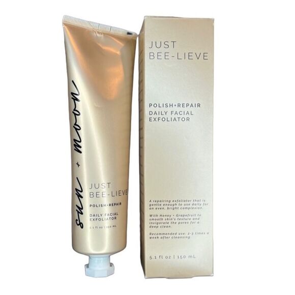 Sun + Moon Just Bee-lieve Polish Repair Daily Facial Exfoliator - Picture 1 of 4